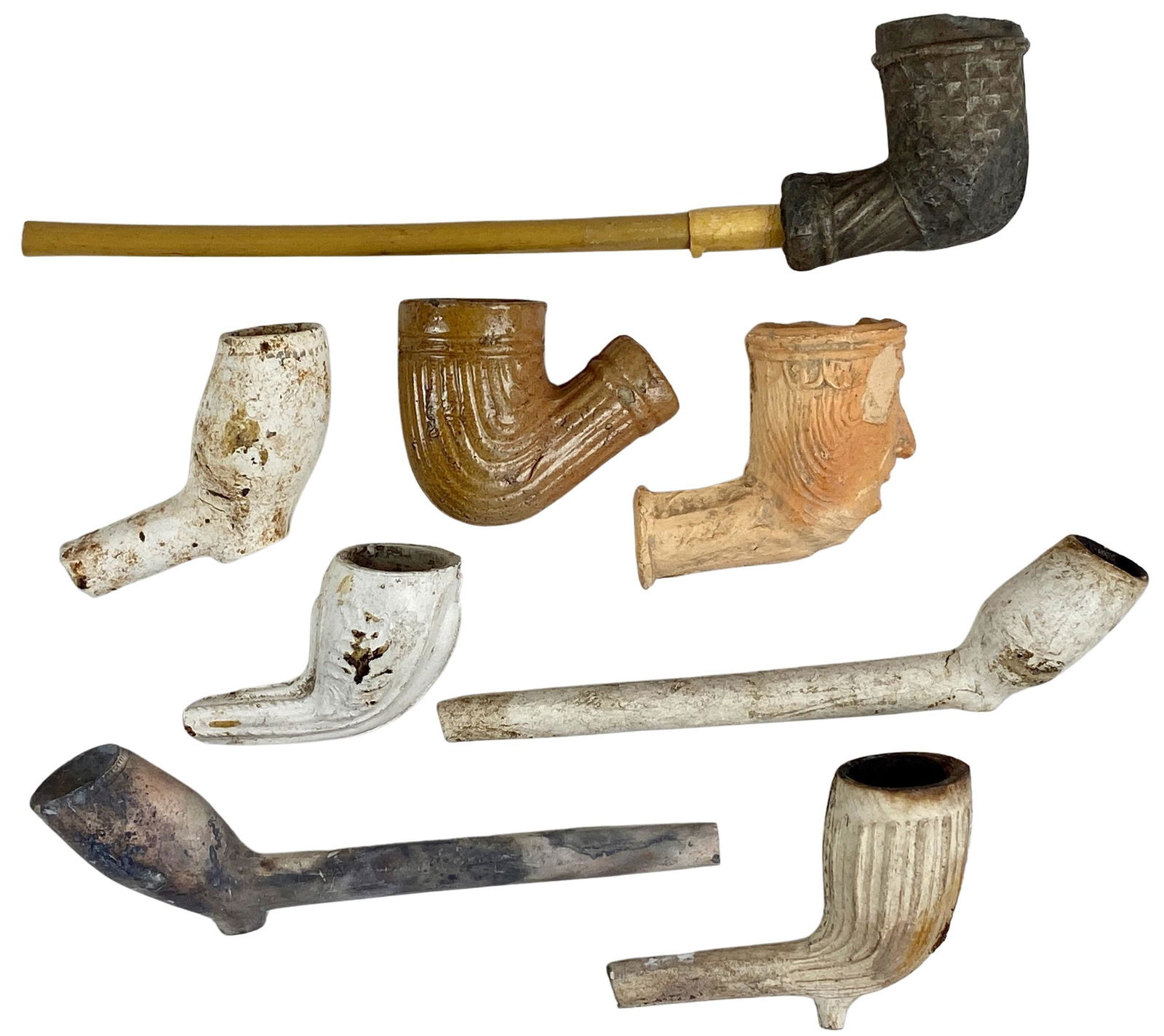 Collection of 8 Early Pipes (1 of 6)