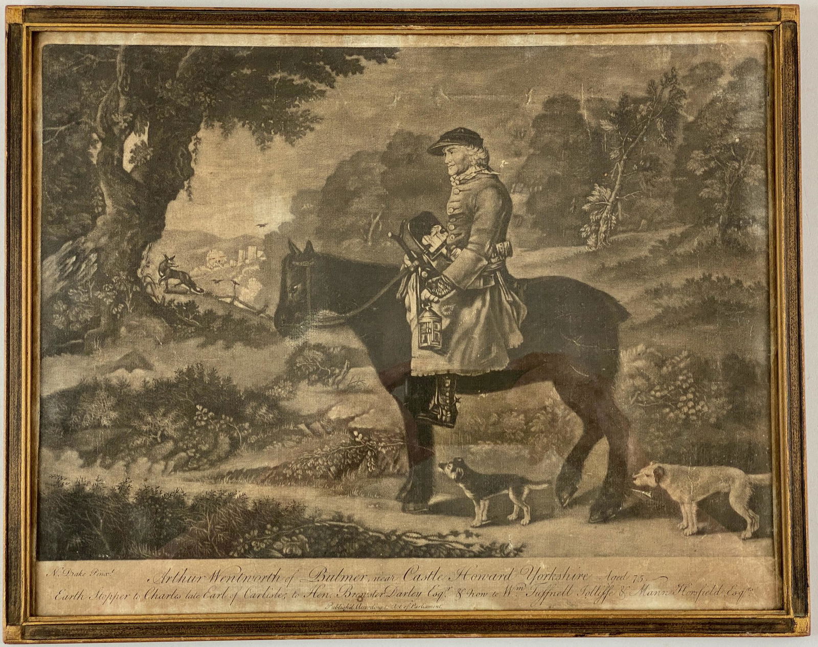 Etching Depicting Arthur Wentworth of Bulmer (1 of 4)