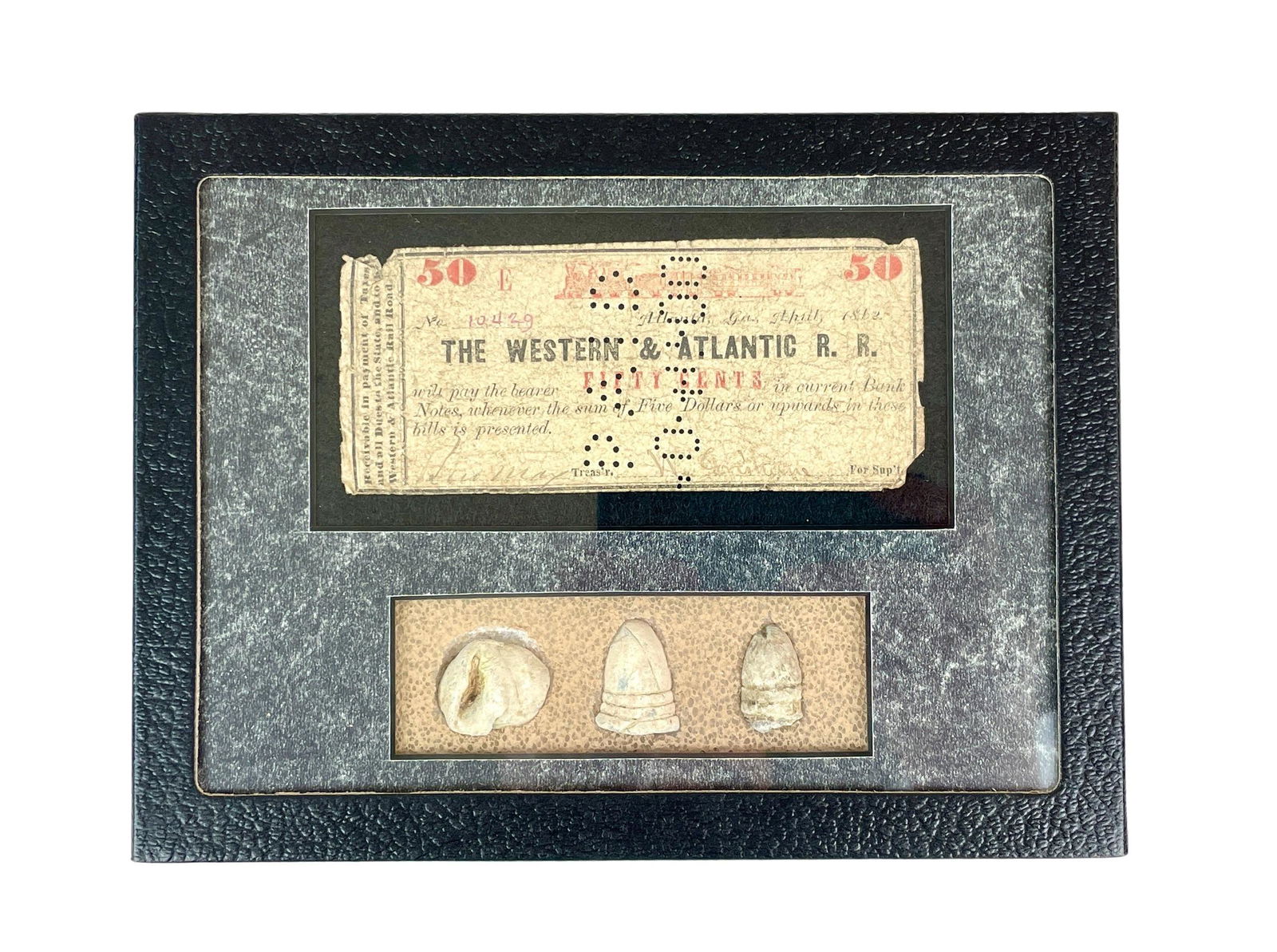 Western and Atlantic Railroad Payment Stub, Plus (1 of 4)