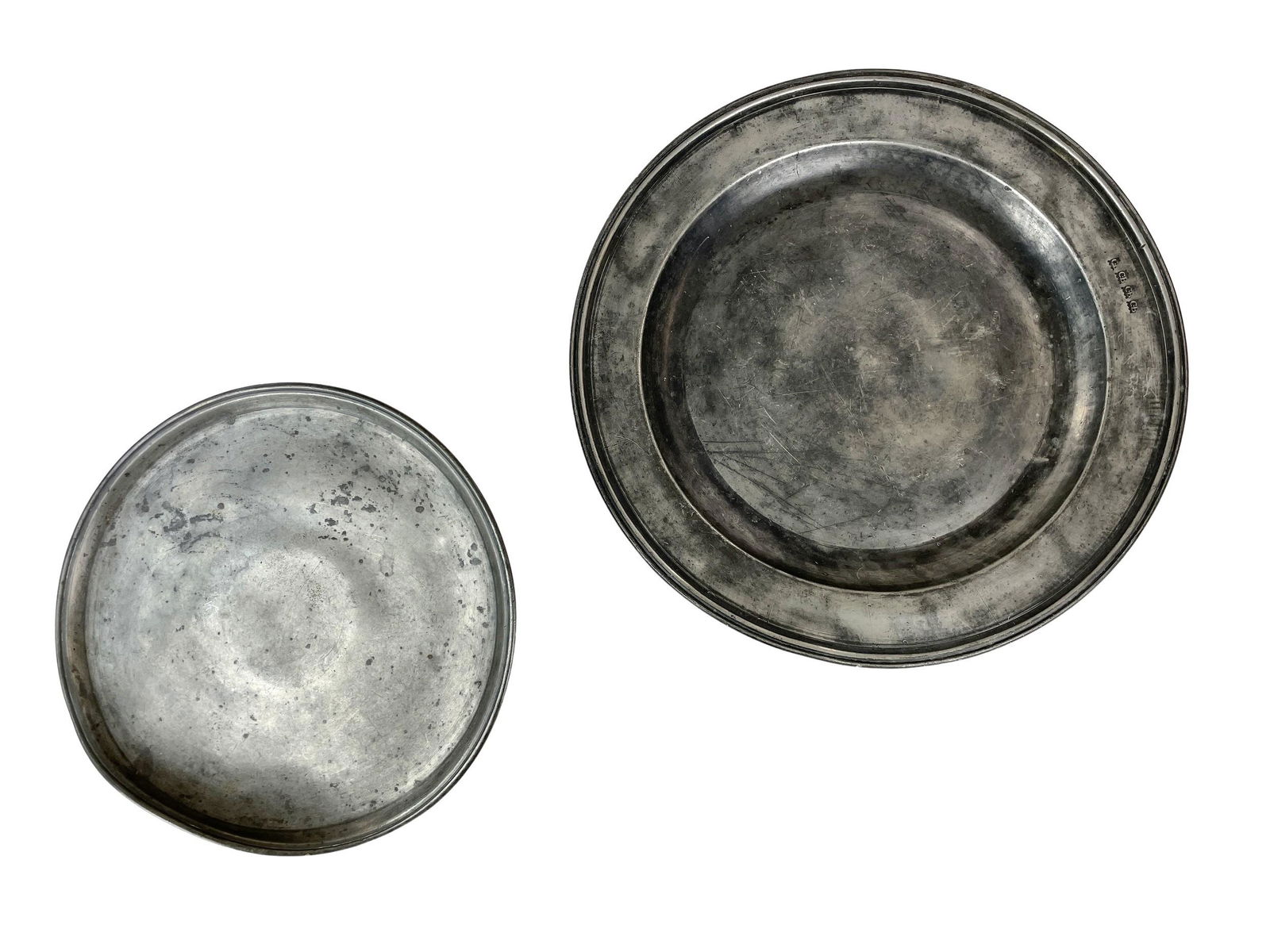 Two Pieces of Early English Pewter (1 of 8)