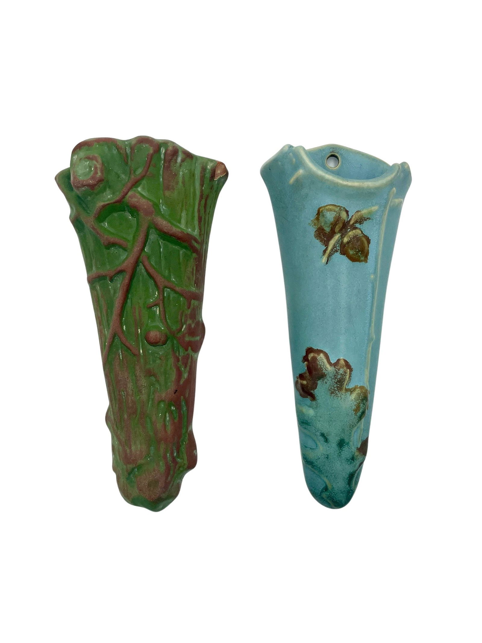 A Pair of Art Pottery Wall Pockets (1 of 4)
