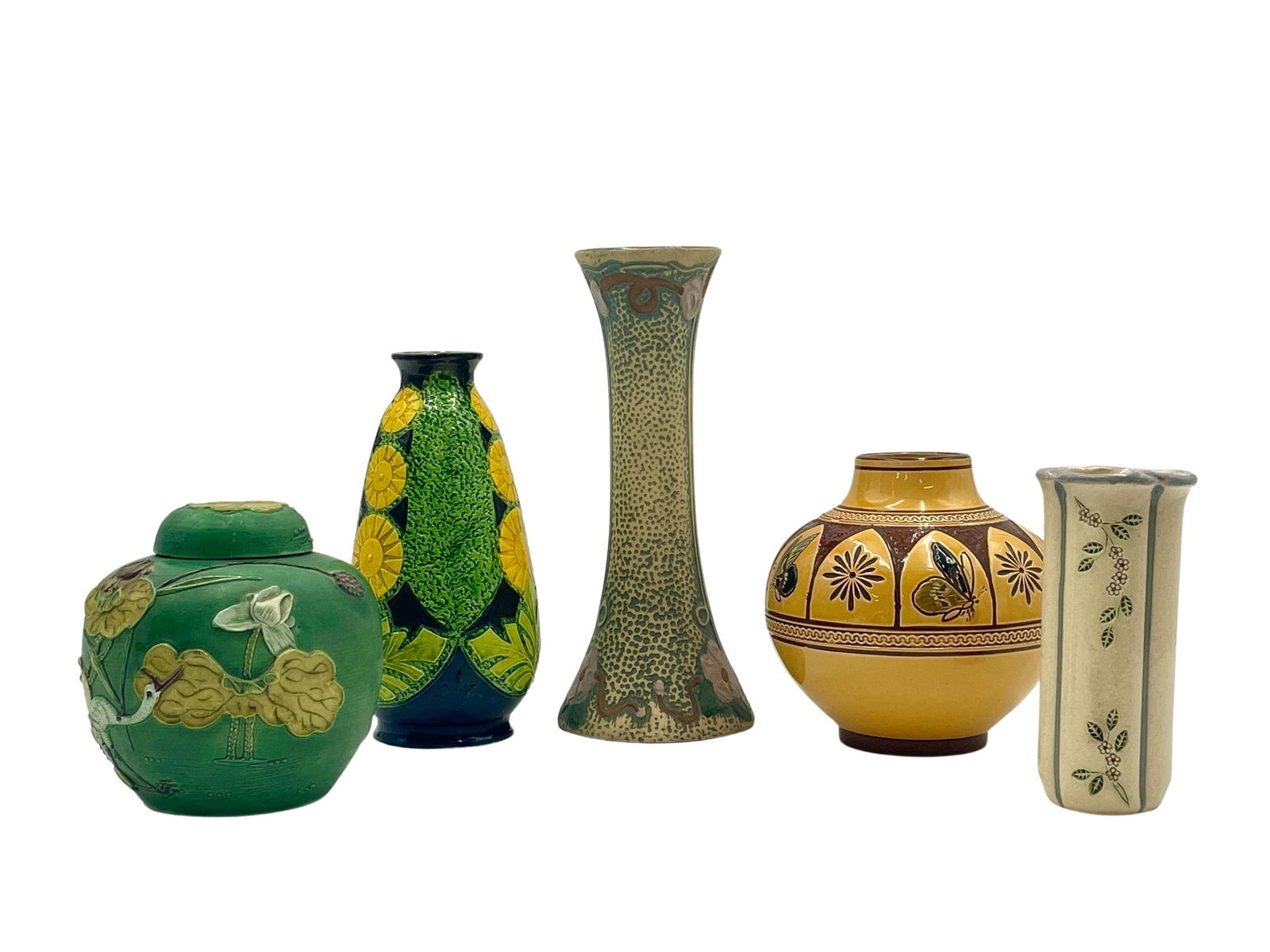 Incised and Decorated Art Pottery Group (1 of 3)