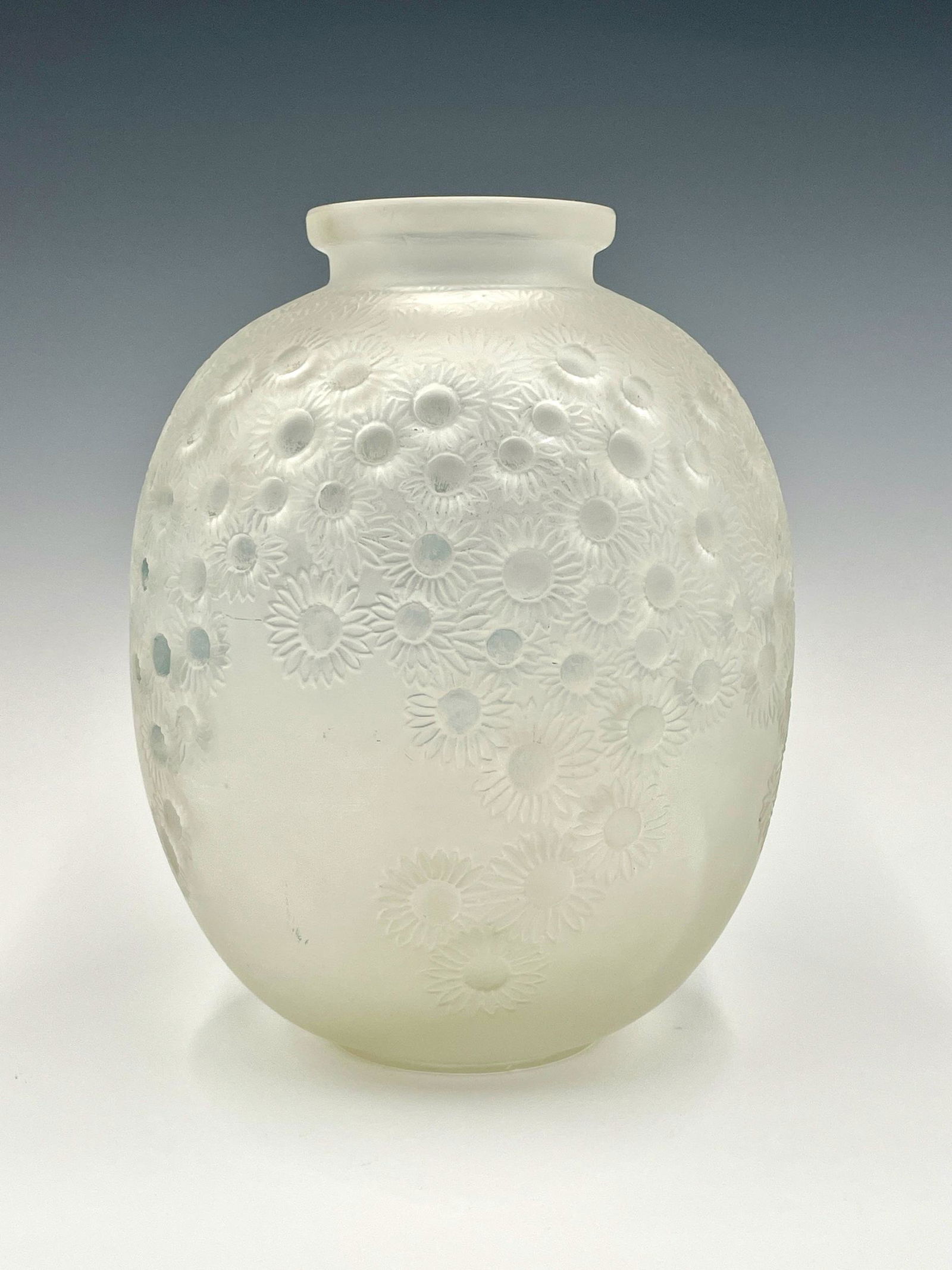 R. Lalique Floral Glass Vase (1 of 4)
