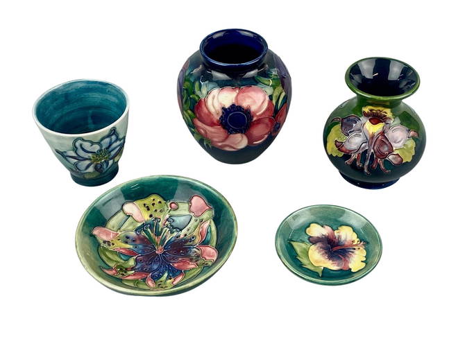 Group Of Moorcroft Pottery