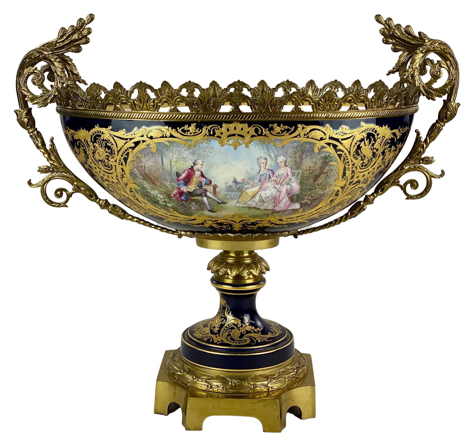 Sevres Porcelain and Ormolu Centerpiece (1 of 8)