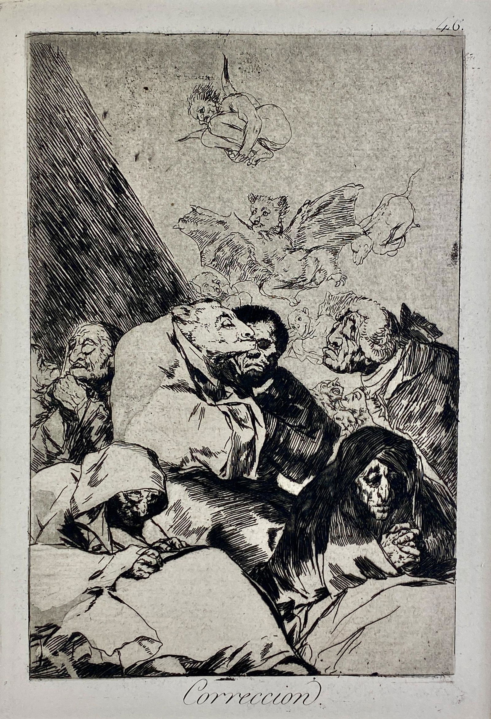 "Correccion" Etching and Aquatint by Goya (1 of 4)