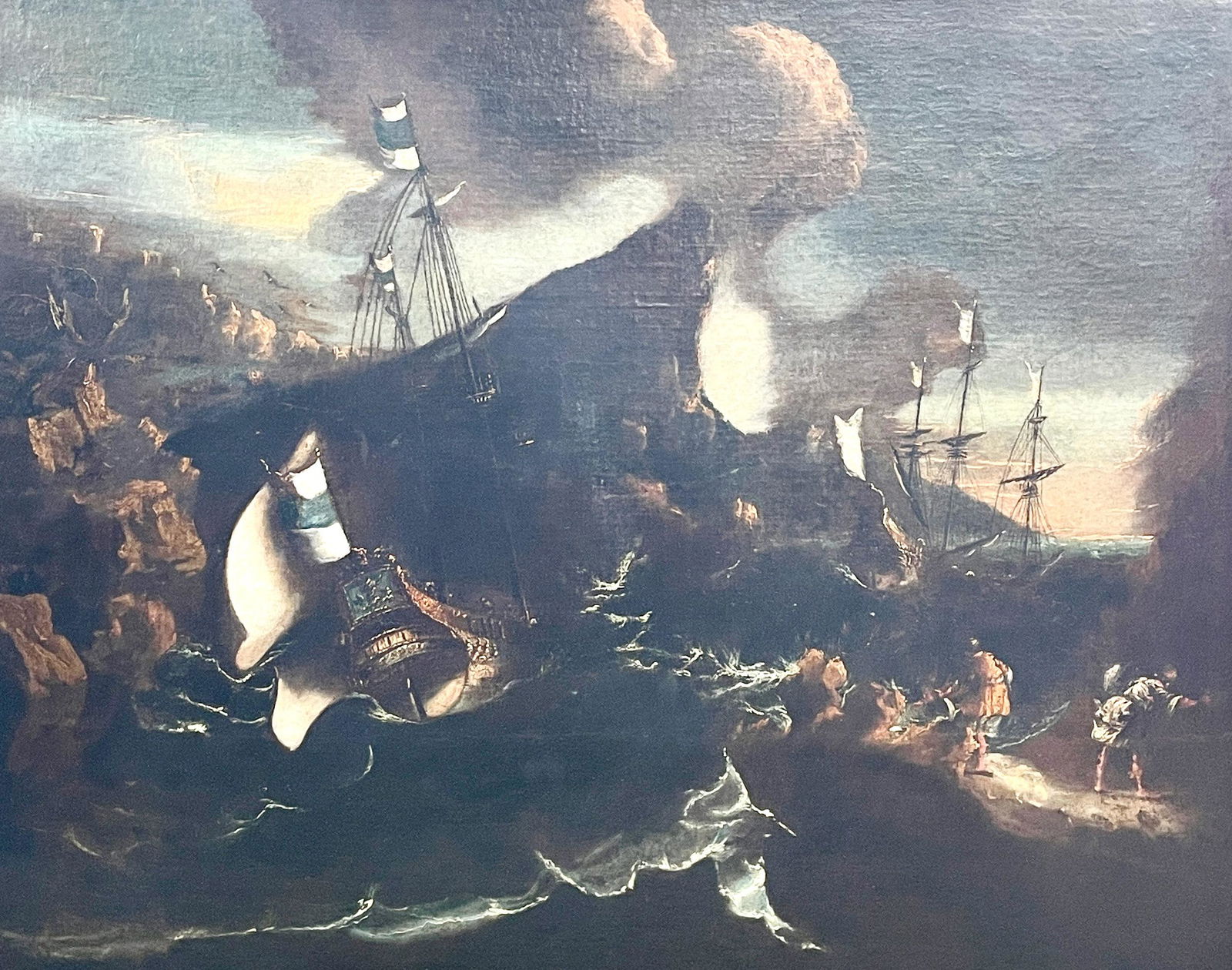 Monumental Seascape Oil, Likely Dutch (1 of 9)