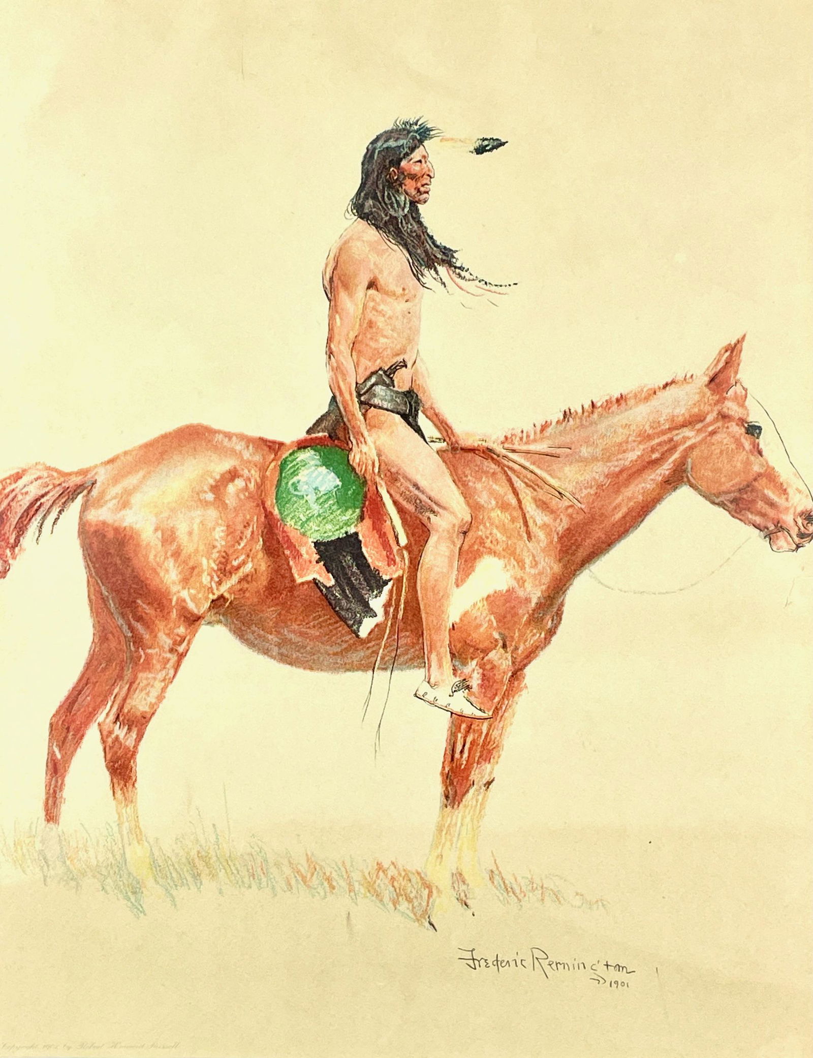 Frederic Remington "A Bunch of Buckskins" Portfolio (1 of 18)
