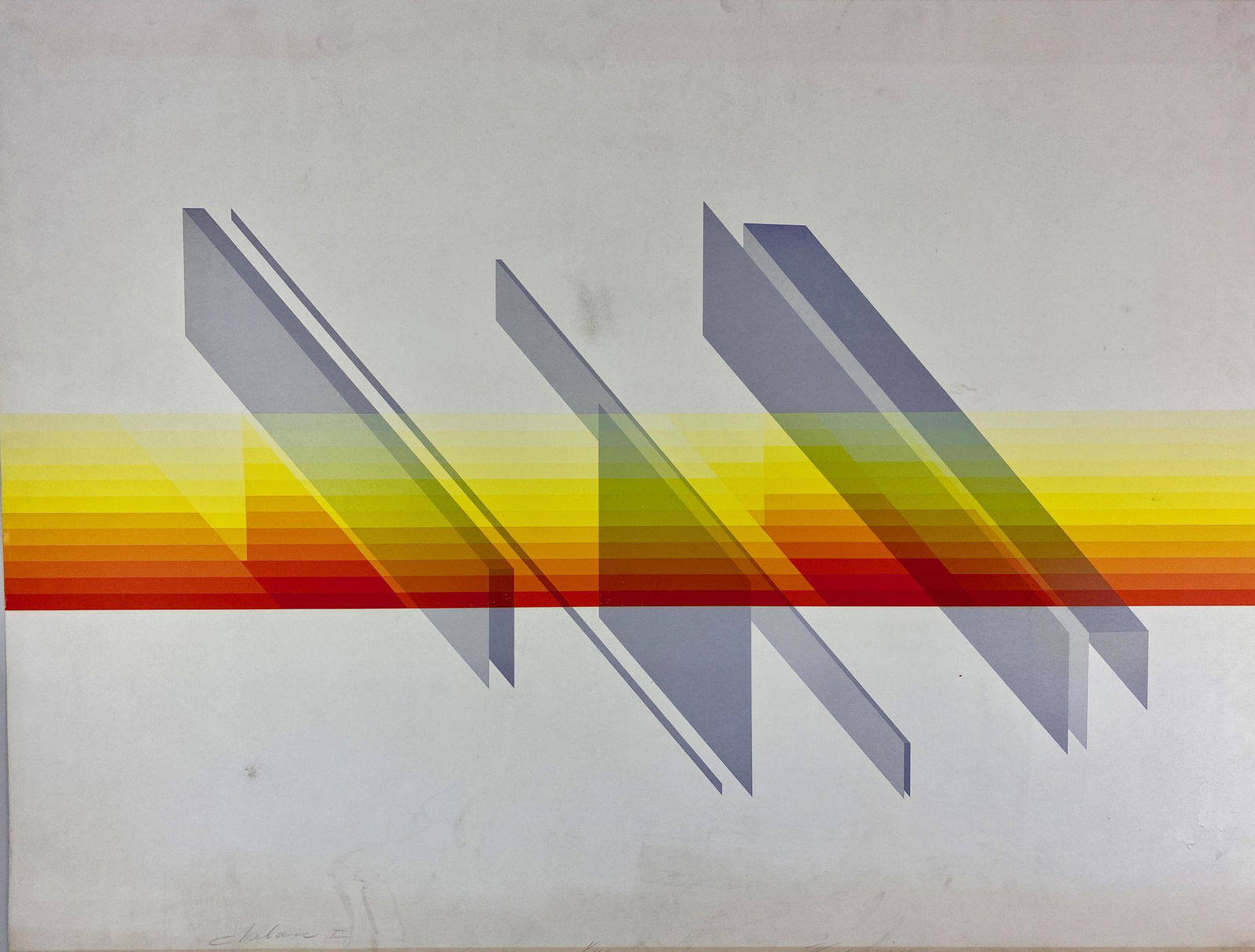 Op Art "Chelane I" Silkscreen by Robin Vaccarino (1 of 6)