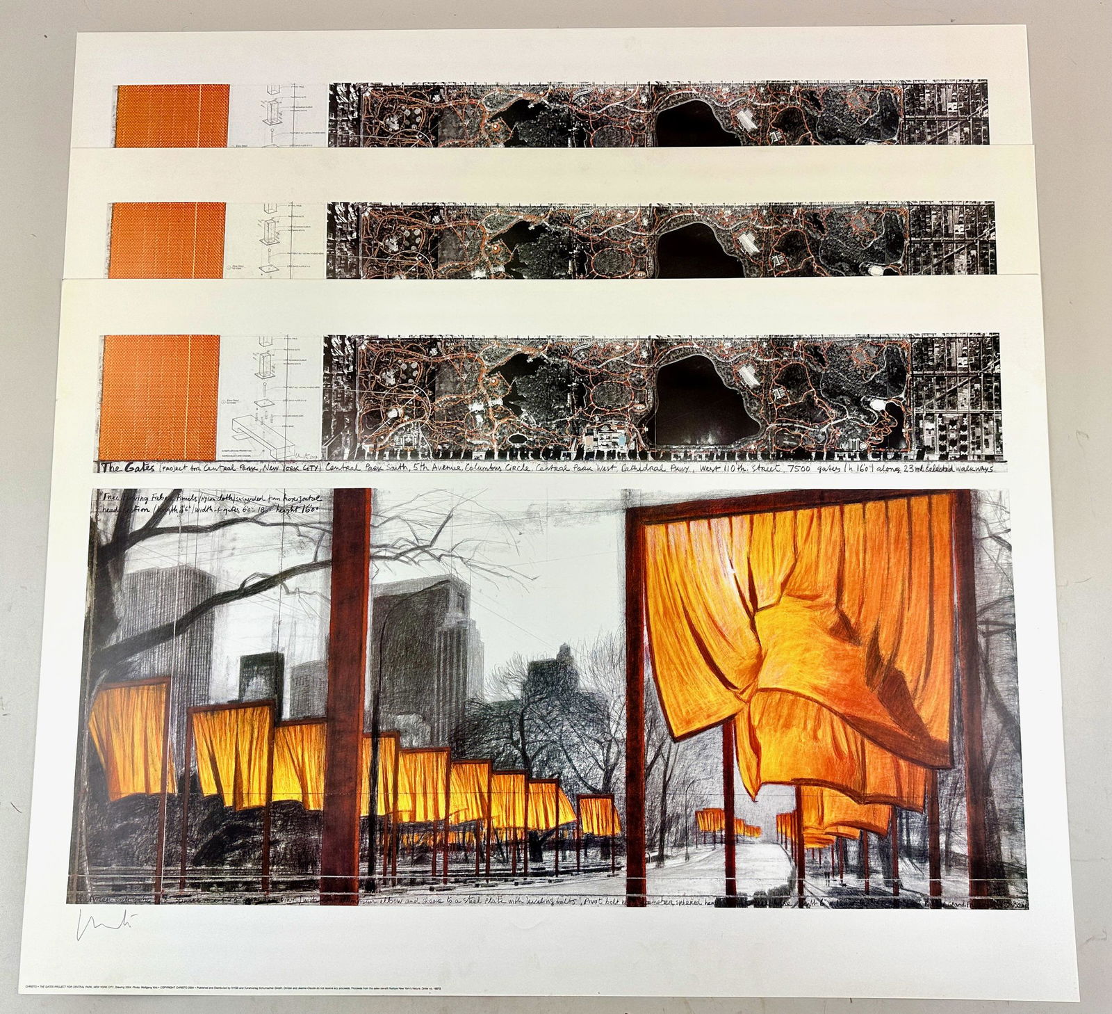 Christo Signed "Gates" Posters and Signed Book (1 of 7)