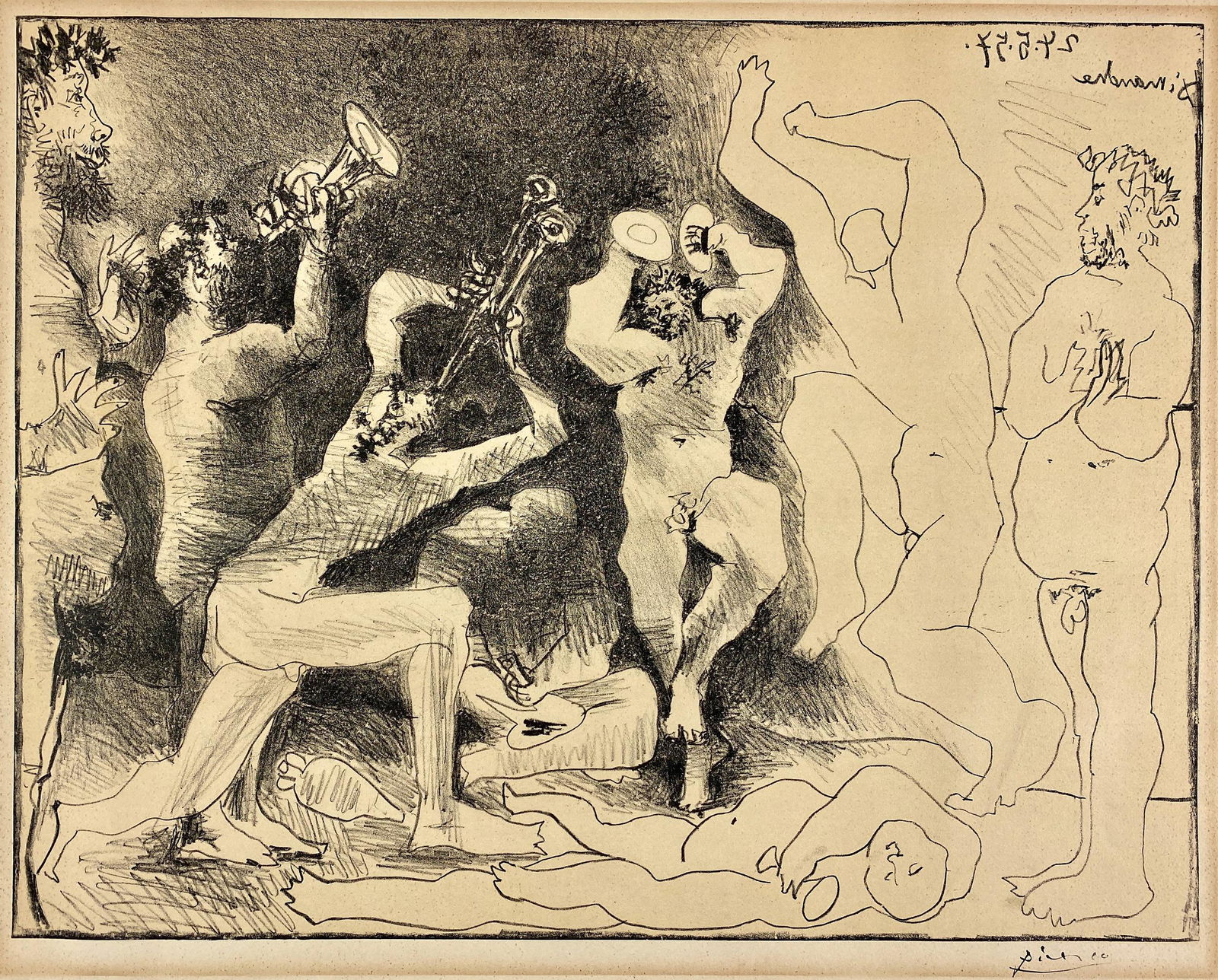 Pablo Picasso Lithograph, "La Danse Des Faunes" (1 of 4)