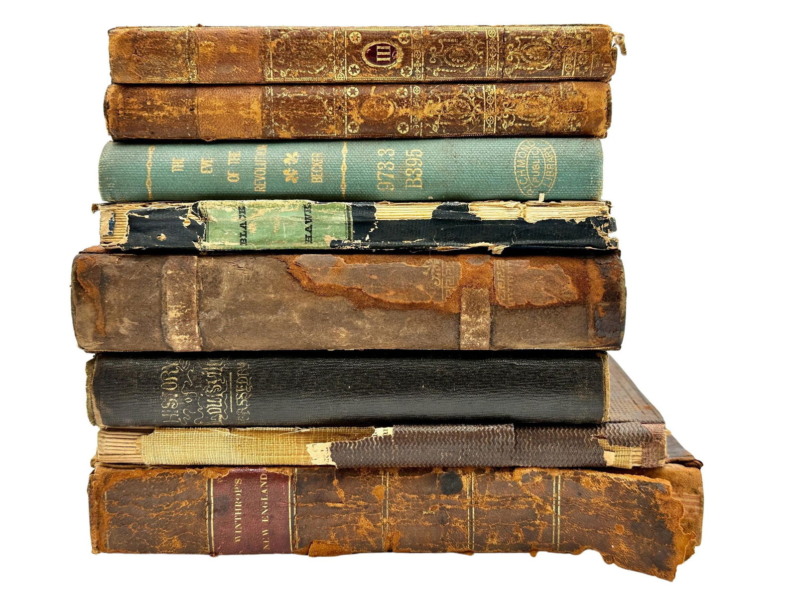 Collection of 8 Antique Books on History (1 of 9)