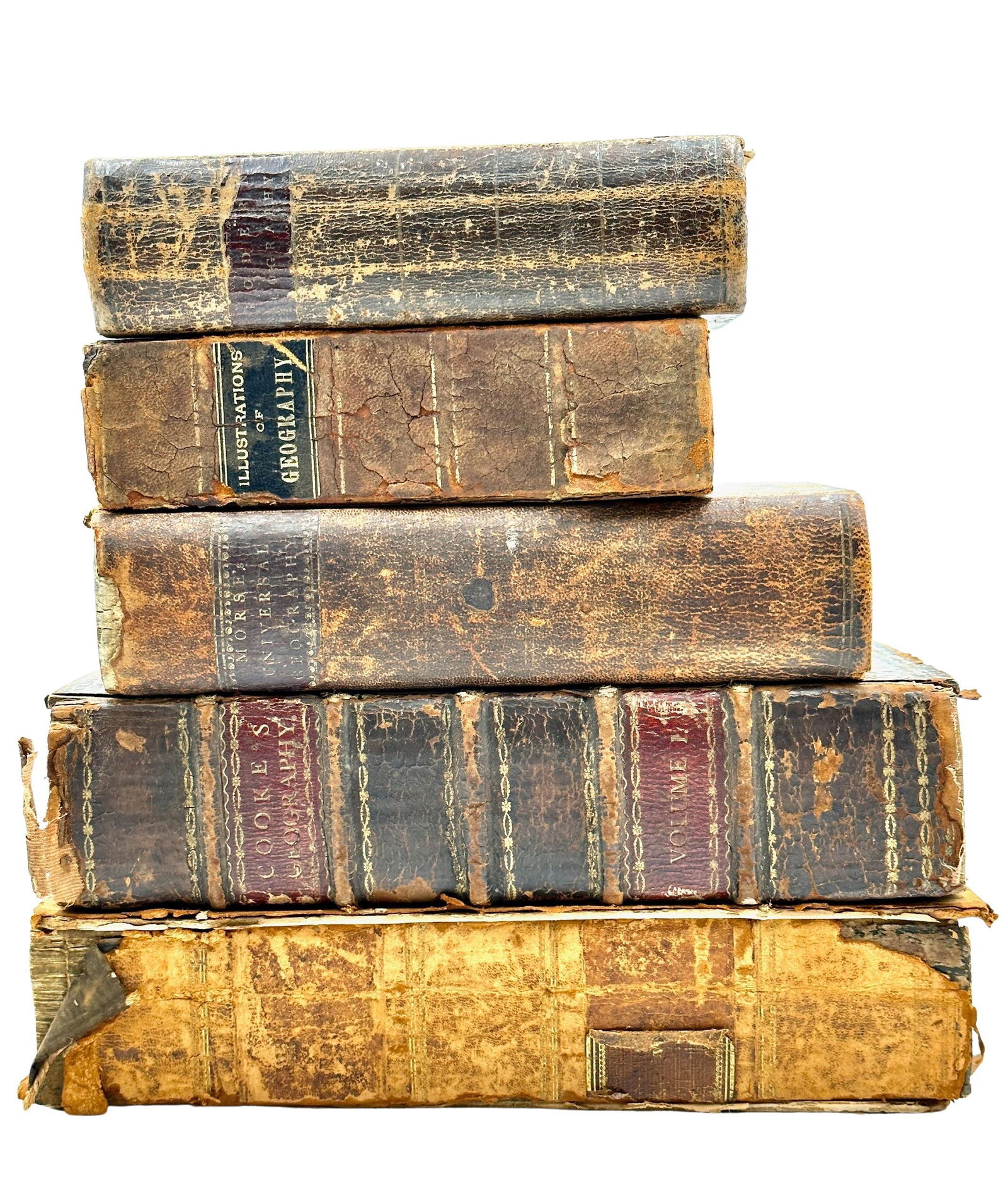 Collection of 5 Antique Books on Geography (1 of 2)