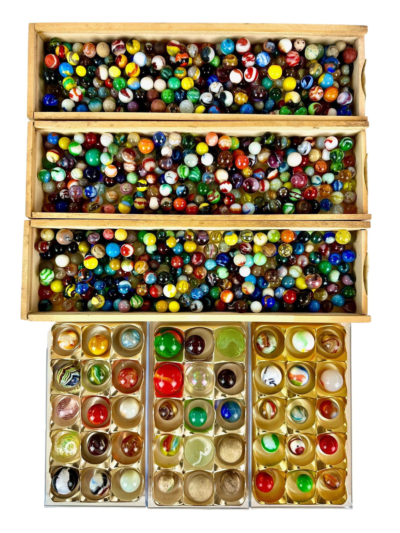 Large Collection of Antique Marbles (1 of 4)