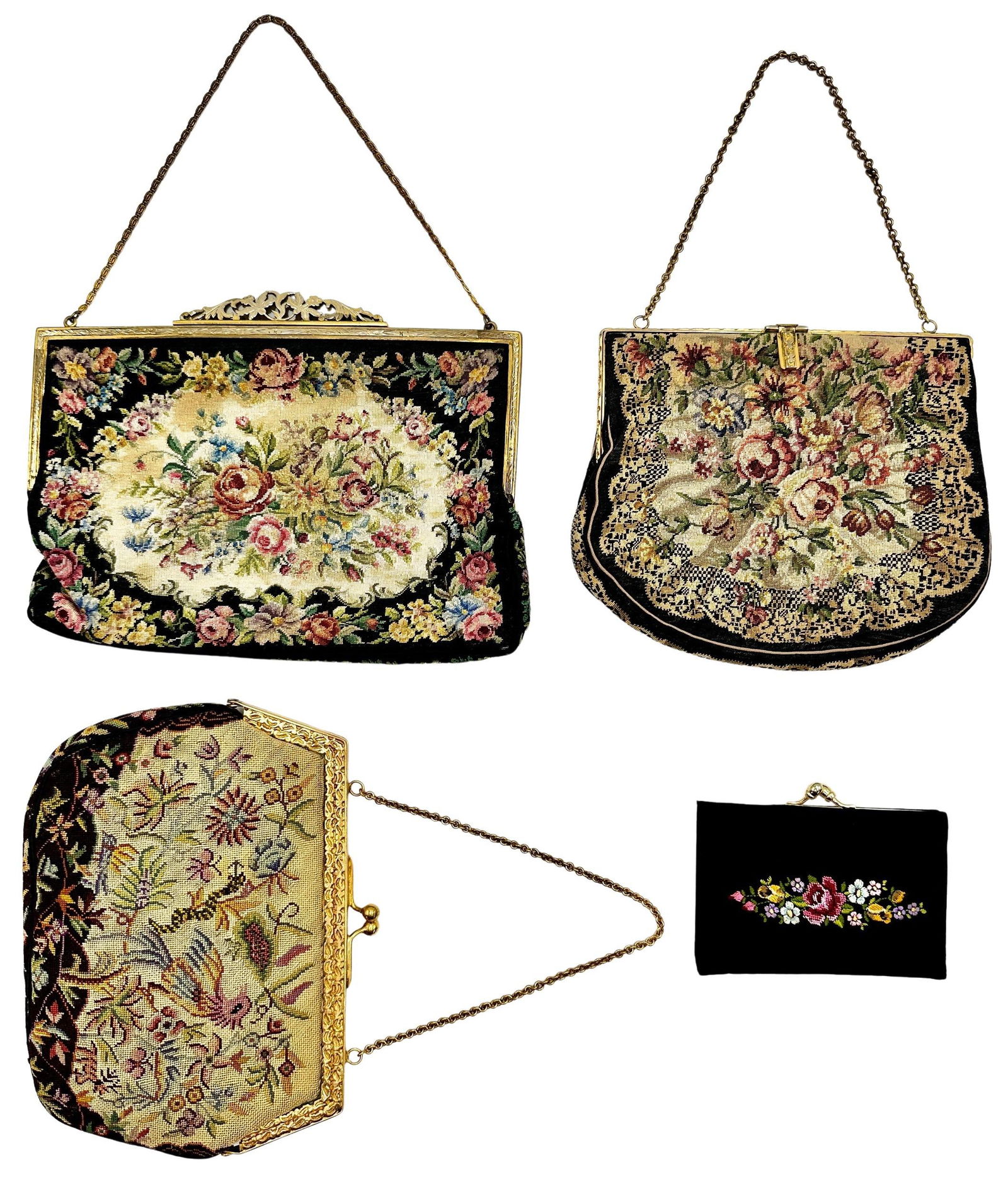 3 Needlepoint Antique Purses (1 of 2)
