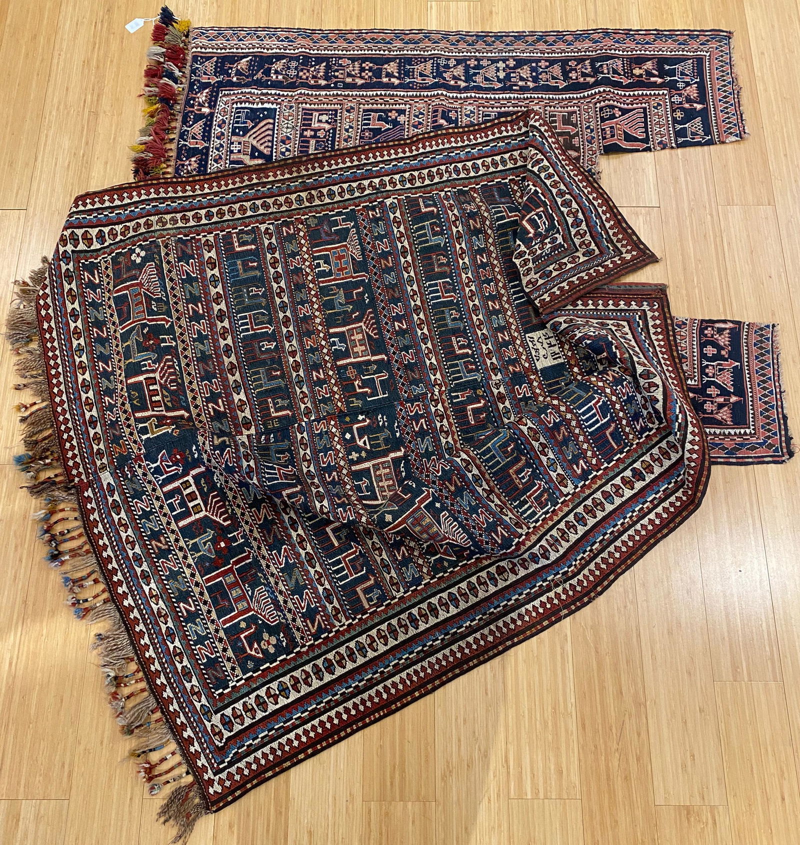 Pair of Bedouin Tent Entrance Carpets, Pictorial Designs (1 of 10)