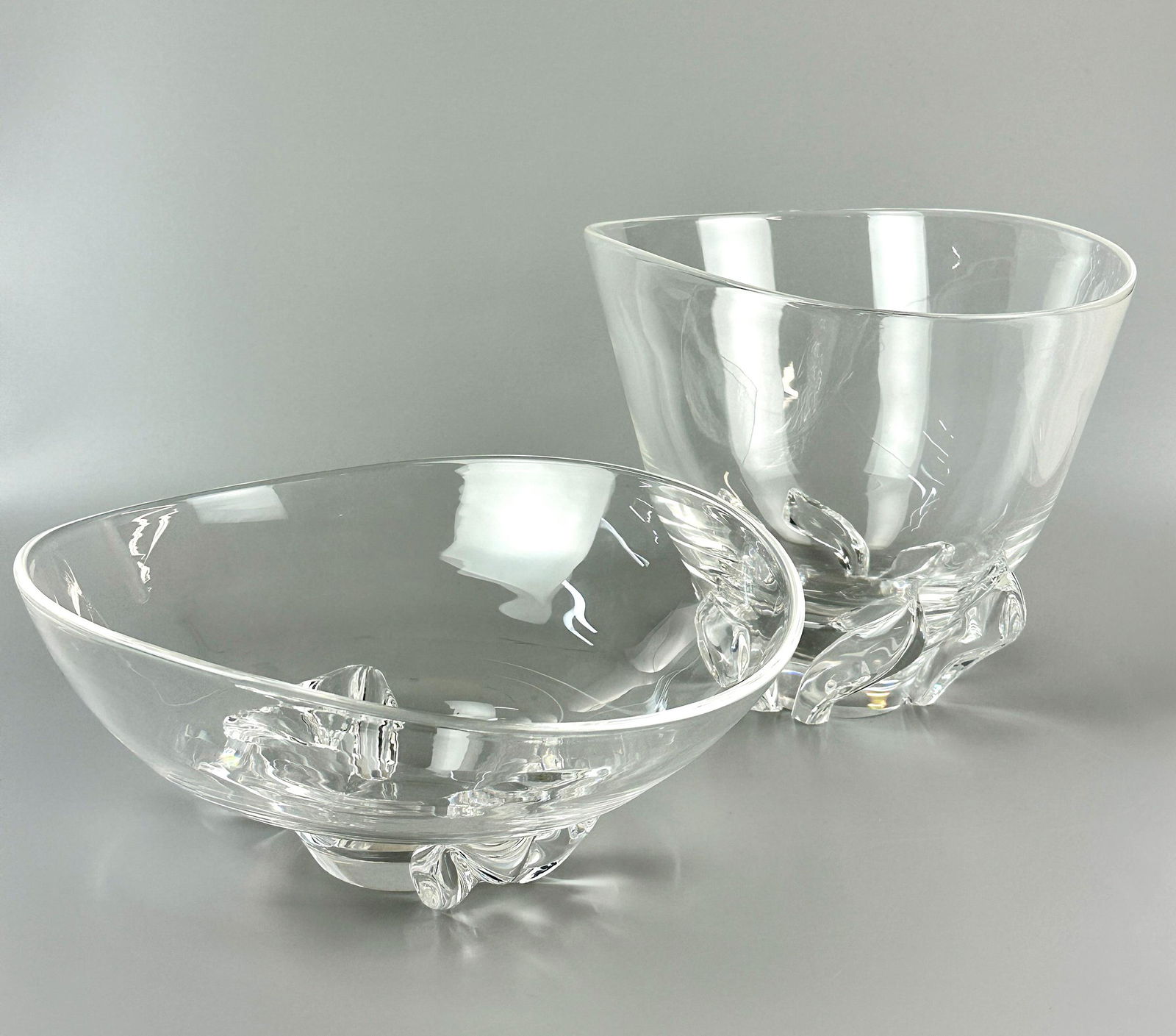 Pair of Large Steuben Glass Bowls (1 of 10)