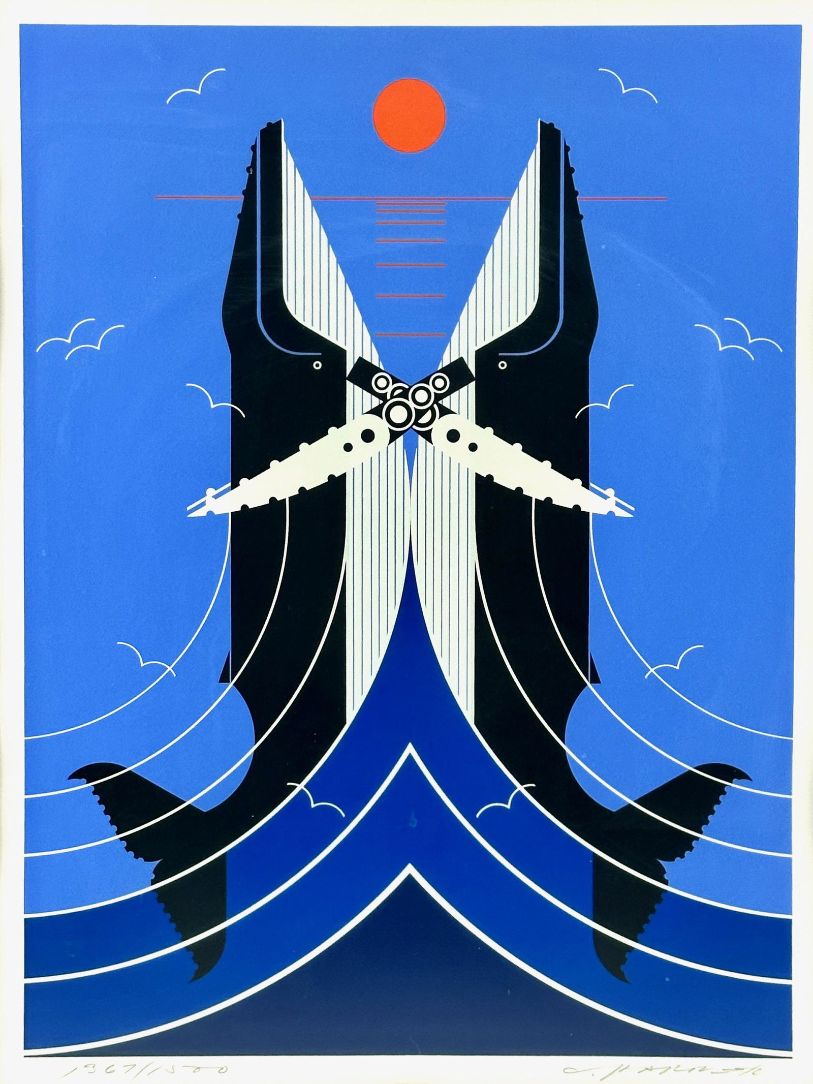 "Romance on the RIchter Scale" by Charley Harper (1 of 4)
