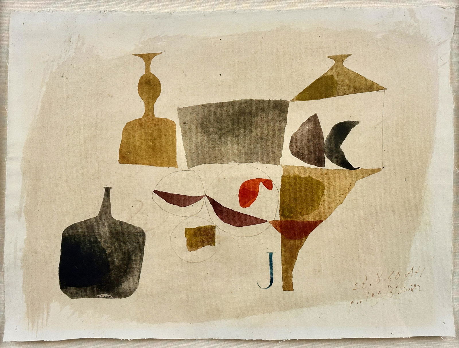 Julius Bissier, 1960 Watercolor (1 of 4)