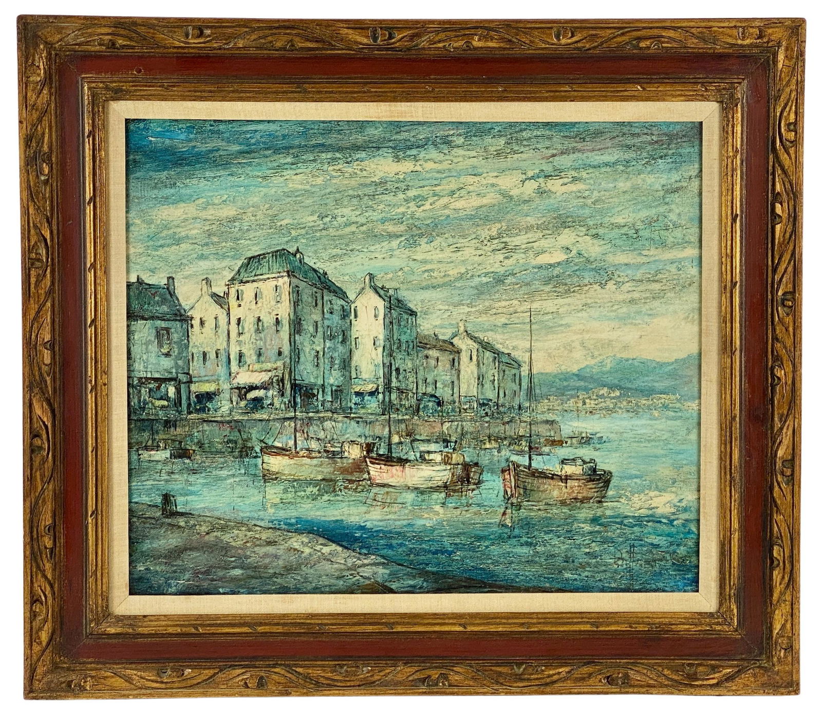 Oil on Board Canal Scene (1 of 6)