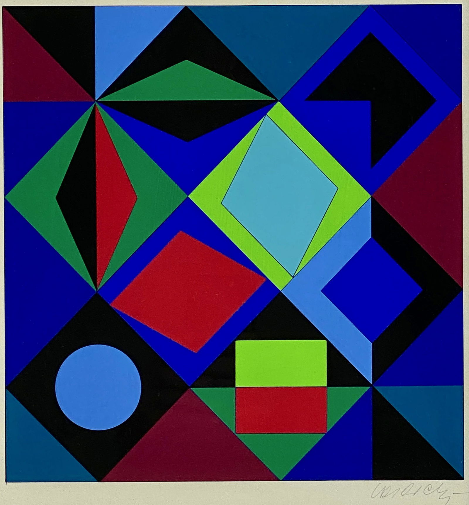 Victor Vasarely, "Sikra - M.C." (1 of 5)
