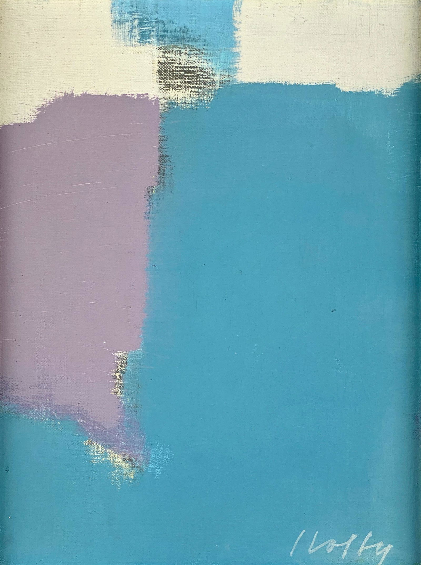 Carl Holty, Abstract Oil on Board (1 of 3)