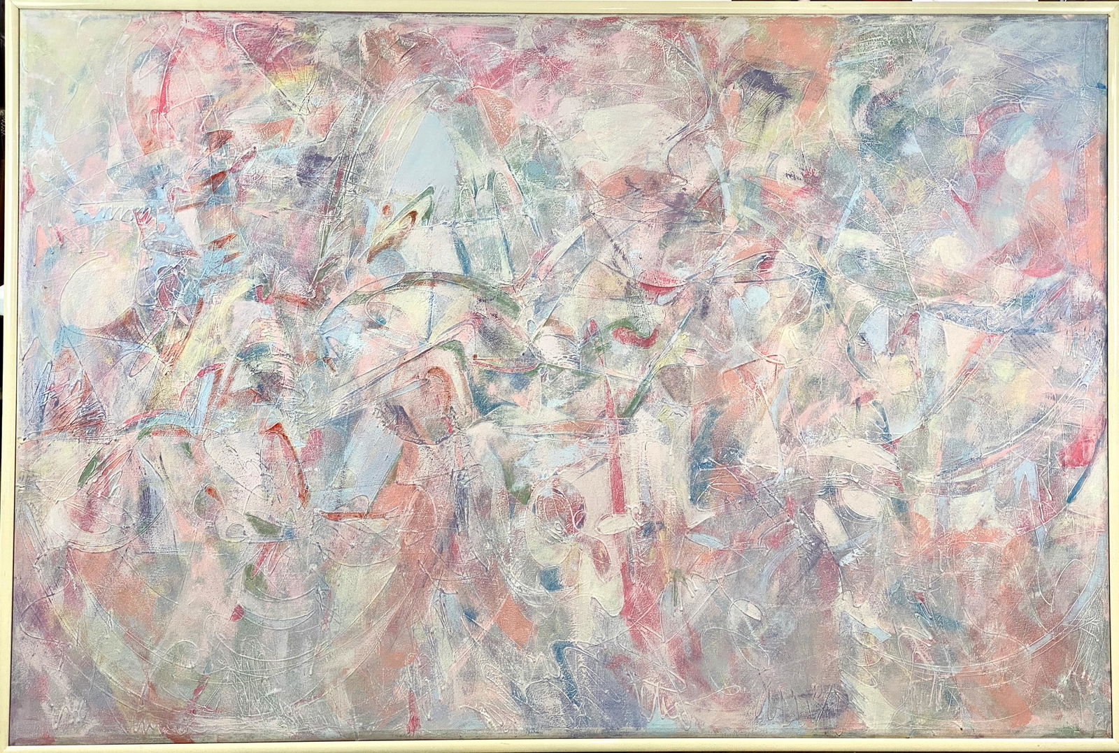 Large Abstract Painting by Nancy Fletcher Cassell (1 of 9)