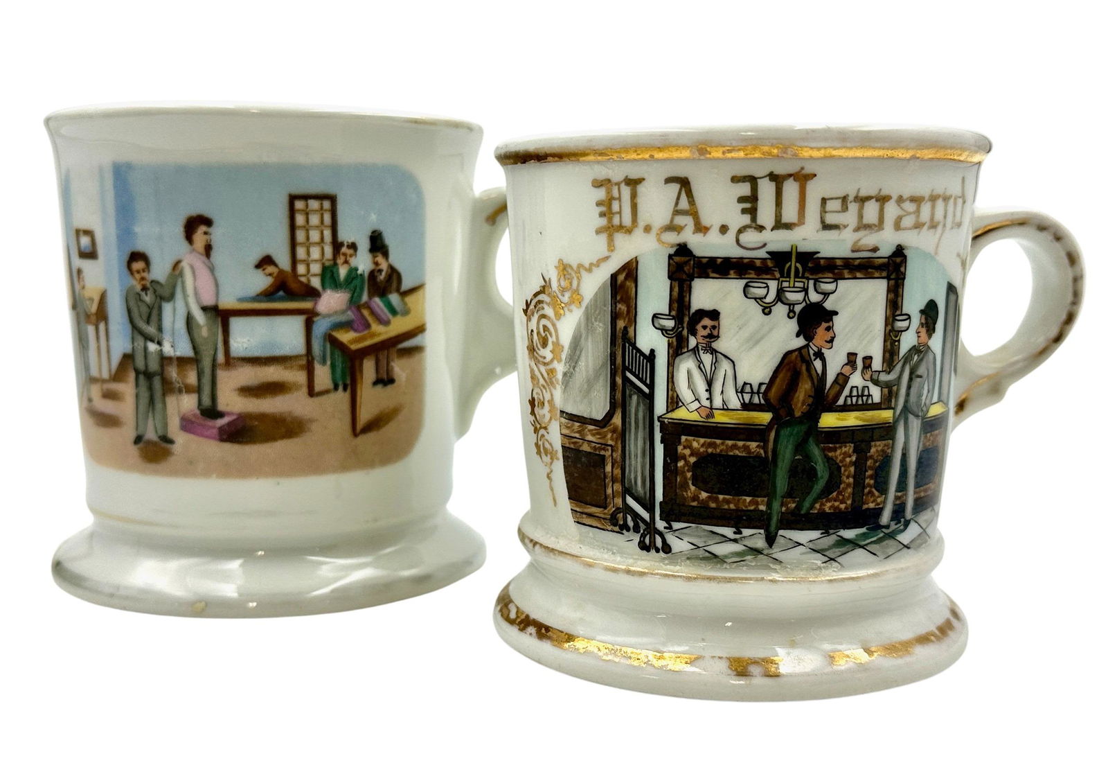 Pair of Occupational Shaving Mugs (1 of 4)