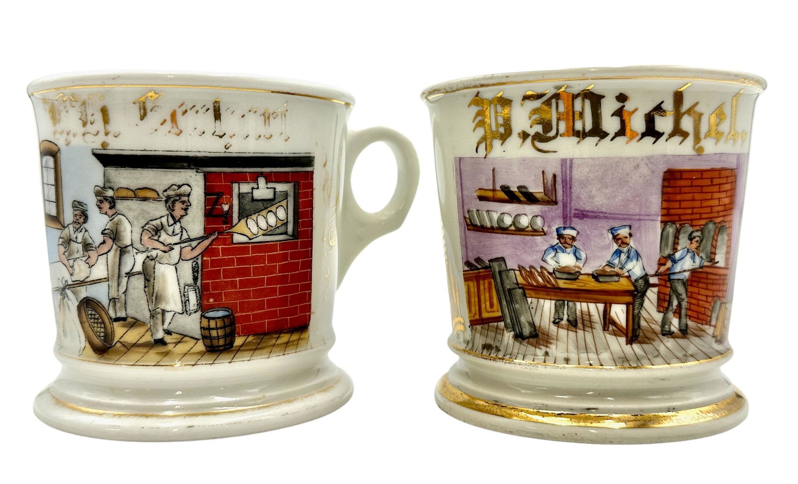 Pair of Breadmakers Shaving Mugs (1 of 4)