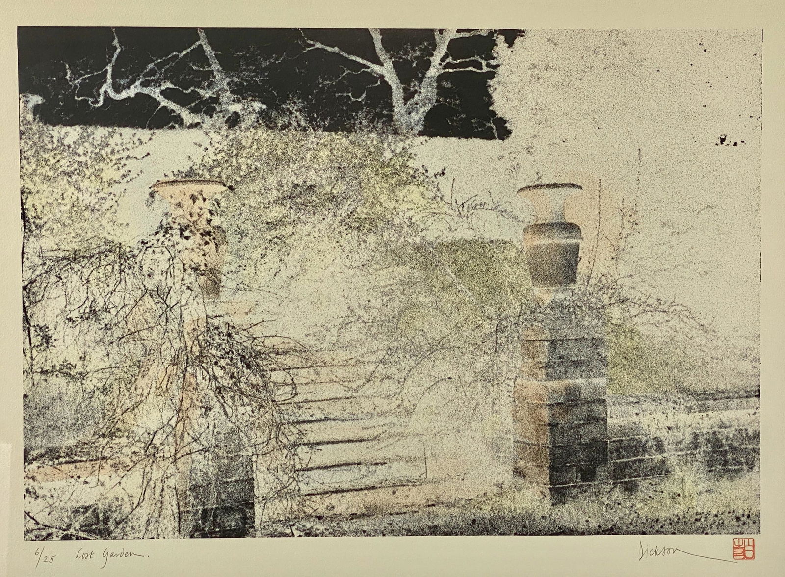 Hand Colored Lithograph by Jennifer DIckson (1 of 7)