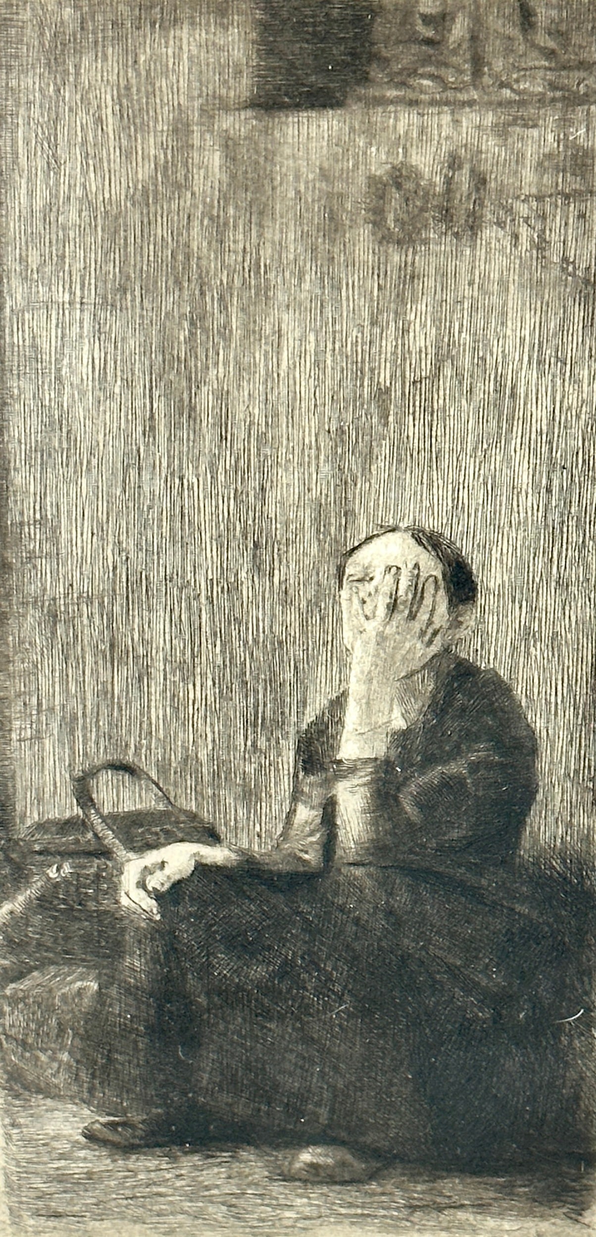 "At the Church Wall" Etching by Kathe Kollwitz (1 of 5)