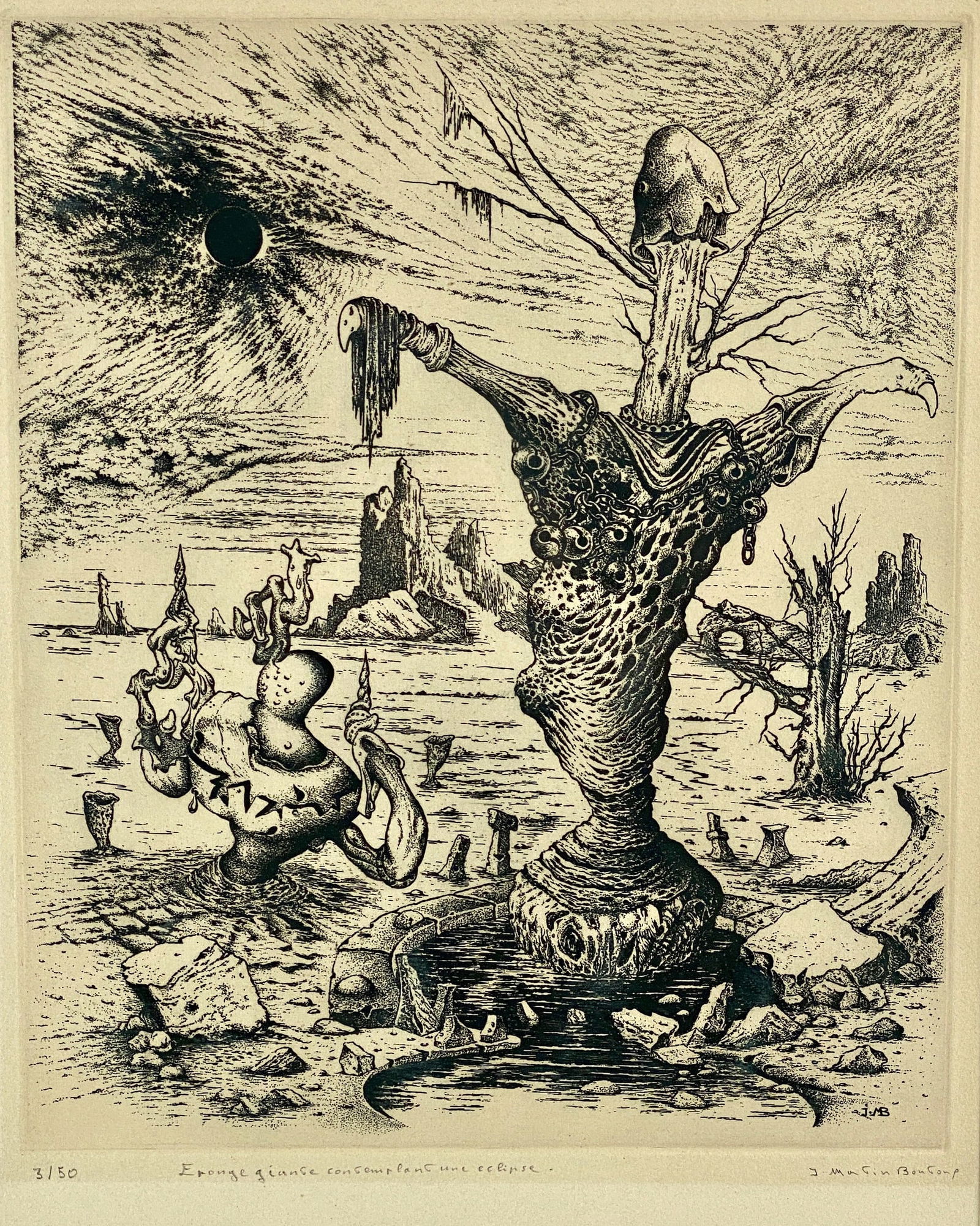 3 Surrealist Etchings Incuding Roberto Matta (1 of 11)