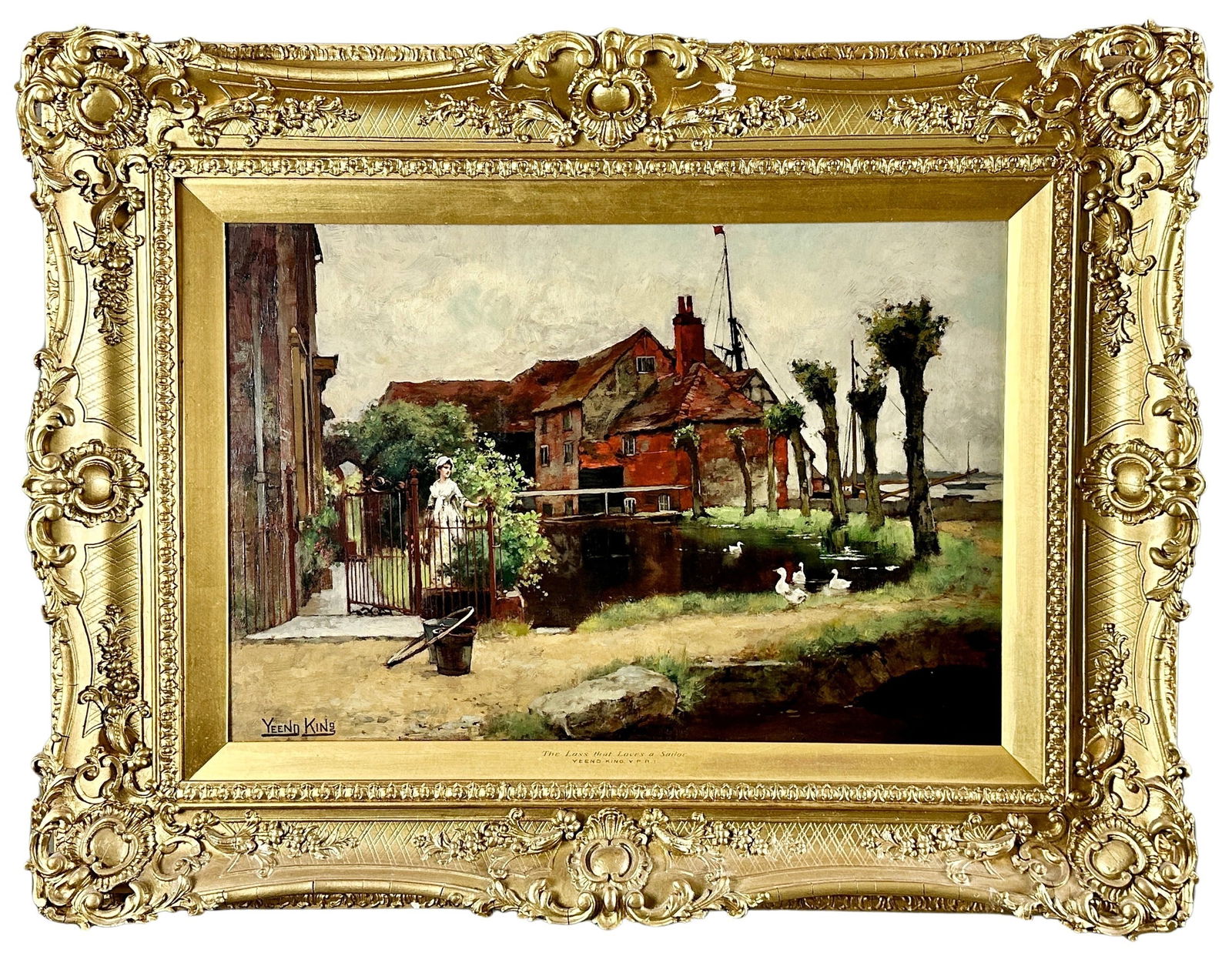 Henry John Yeend King, Oil on Board Country Scene (1 of 5)