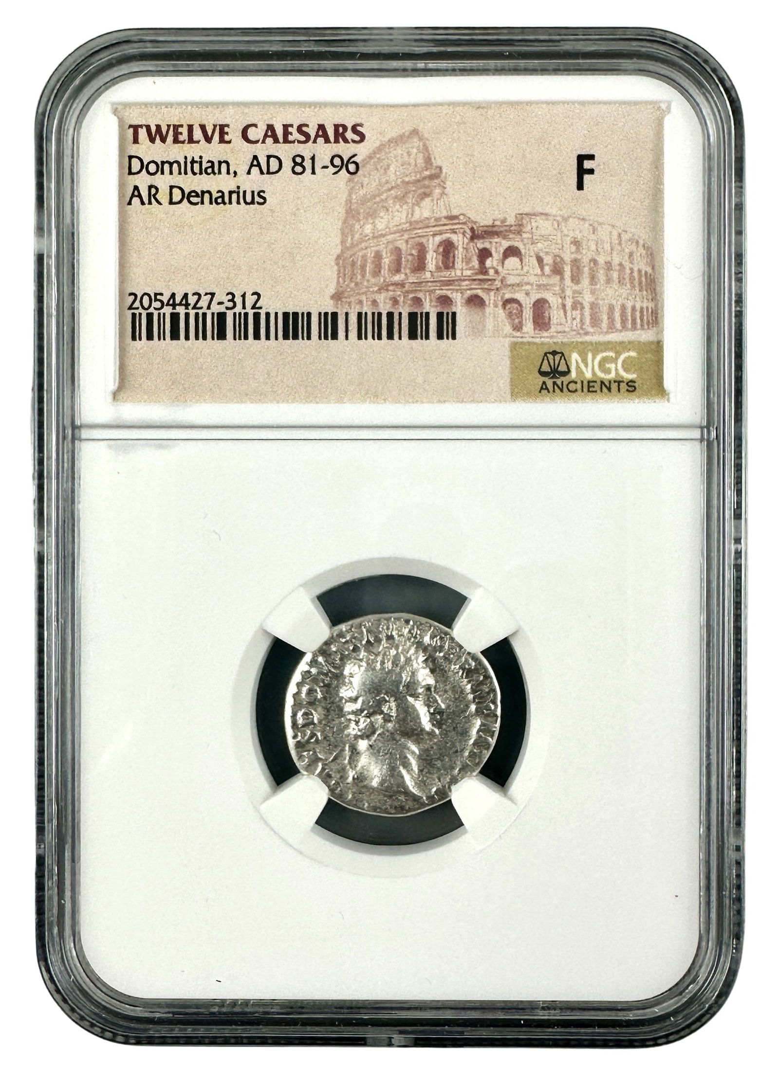 TWELVE CAESERS DOMITIAN AD 81-96 AR DENARIUS F (1 of 2)