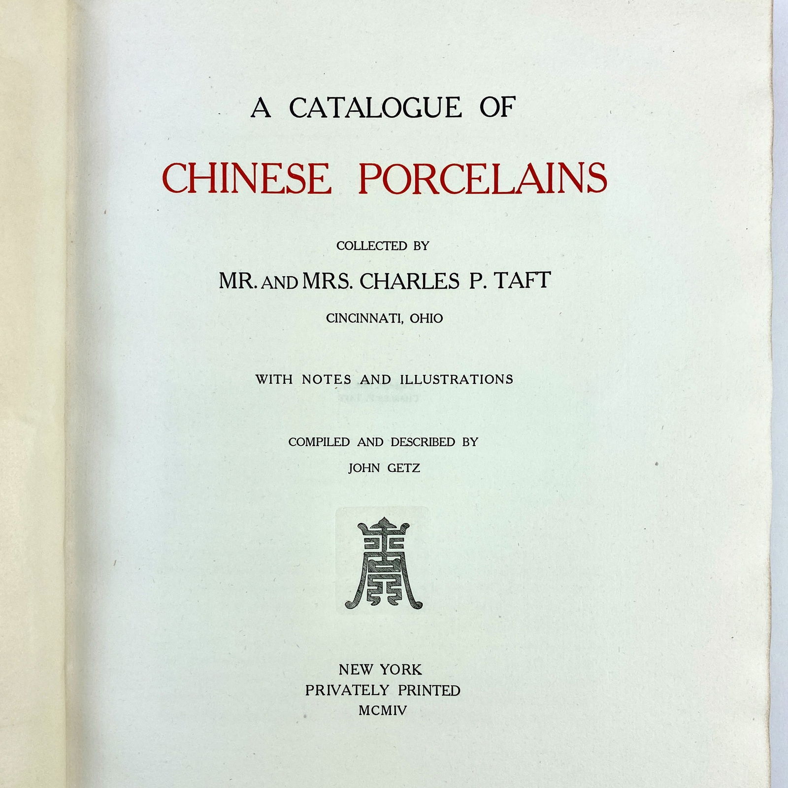 Rare Book: "Chinese Porcelains", Edition of 100 (1 of 9)