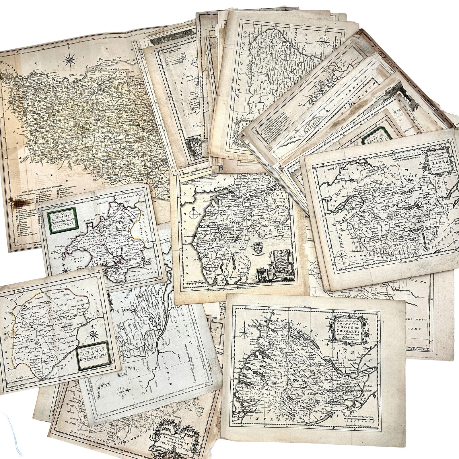 English Maps, Most Th. Kitchin & J. Barber (1 of 9)