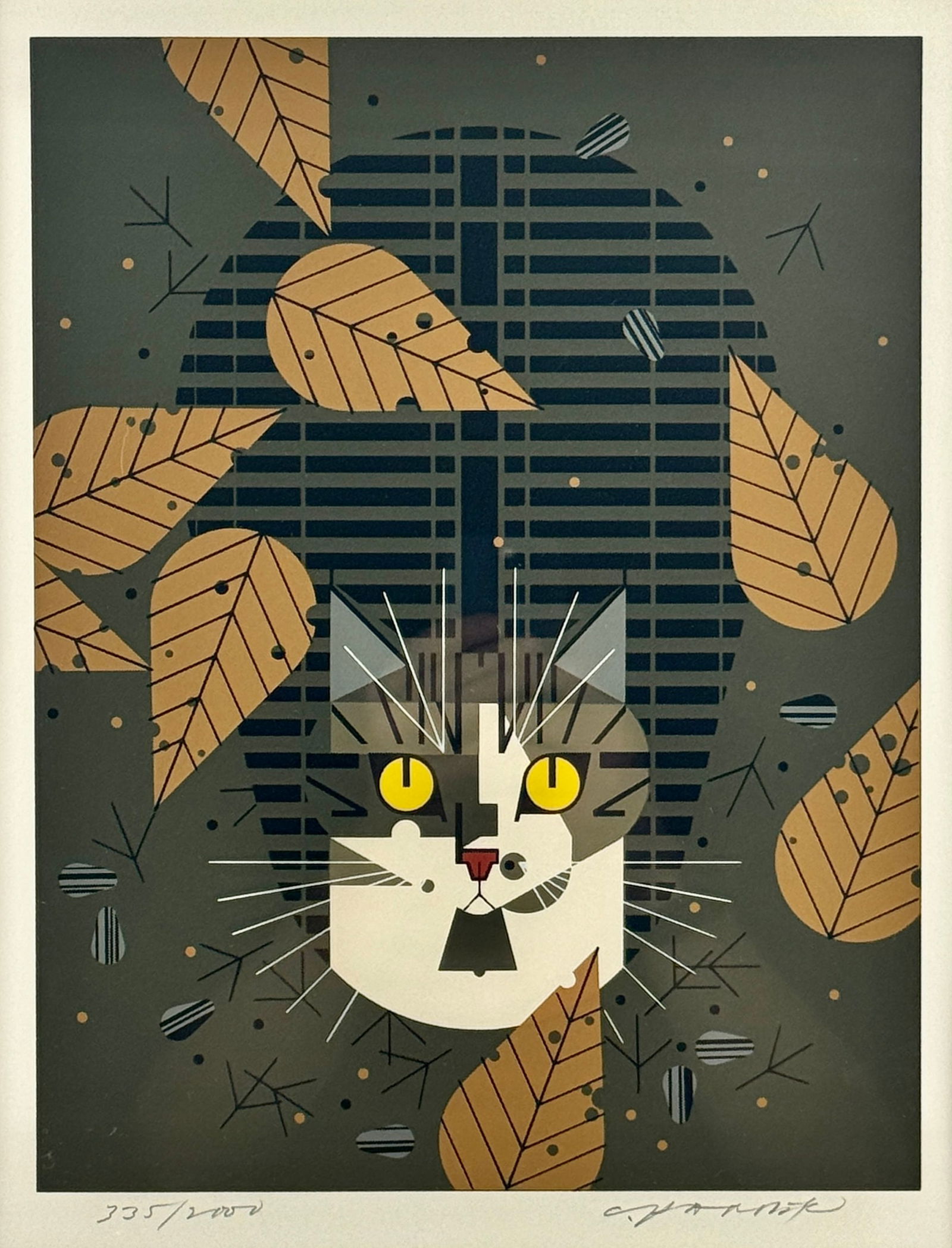 Charley Harper, "Birdwatcher" (1 of 4)