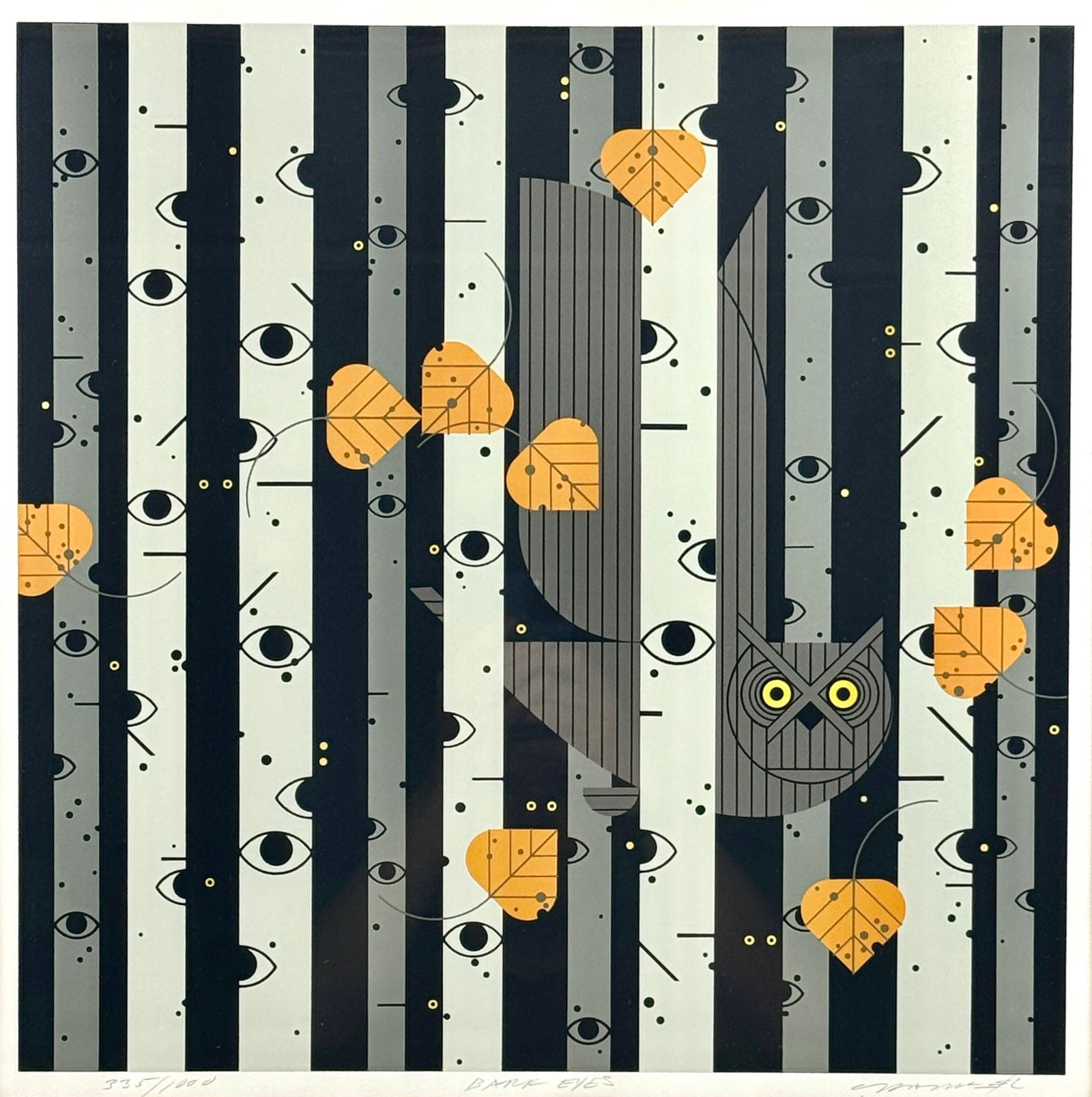 Charley Harper, "Bark Eyes" (1 of 5)