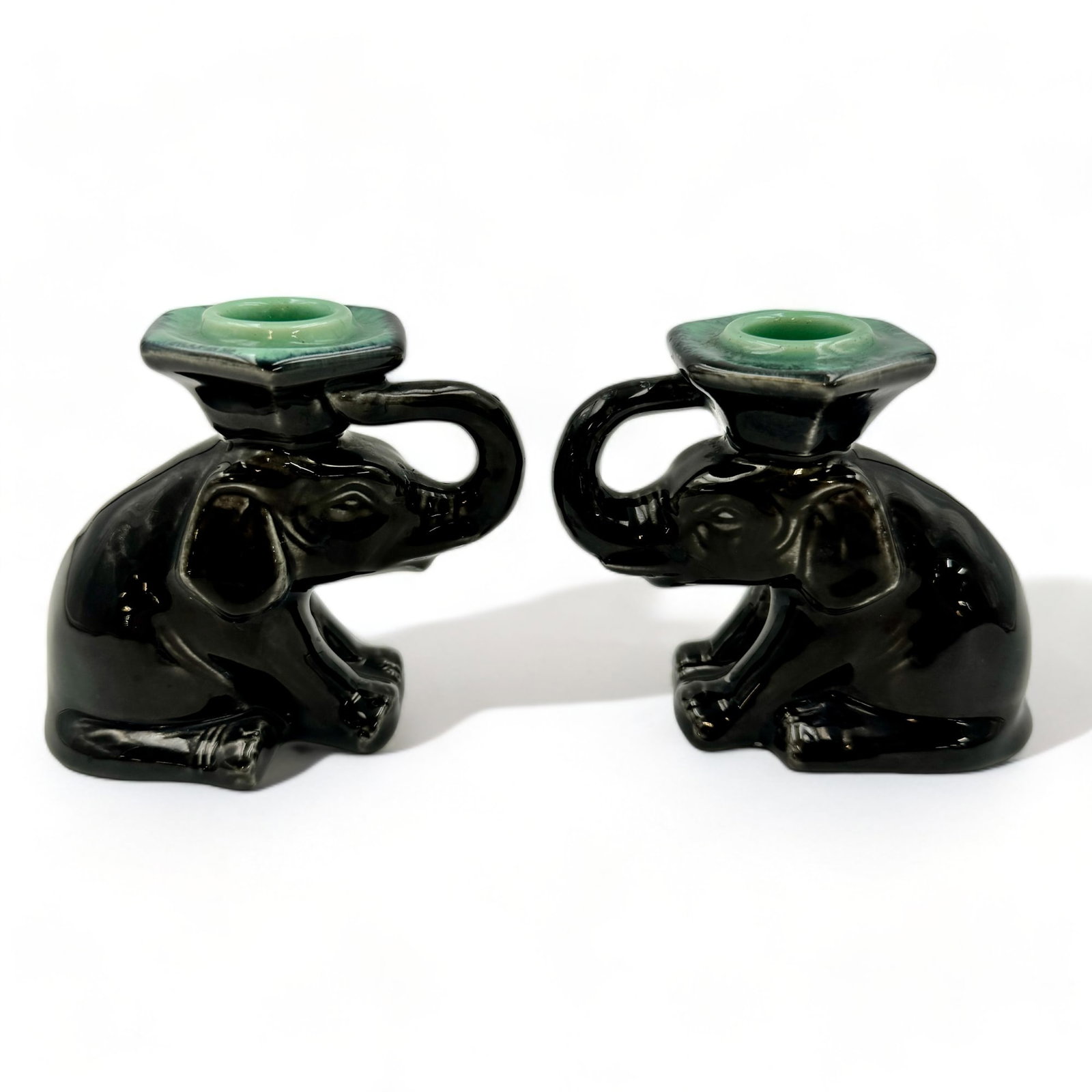 Rookwood Pottery: Elephant Candlesticks (1 of 4)