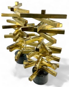 Pair of Modern Brutalist Sculptures