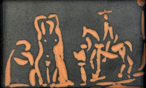 Pablo Picasso: Madoura Cavalier and Nude Plaque