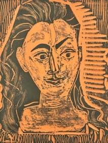 Pablo Picasso: Madoura Female Bust Plaque