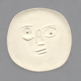 Pablo Picasso: Madoura Face w Big Eyes Plate