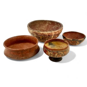 Group of Four Pre-Columbian Bowls