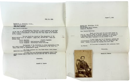 Thomas Faris CDV of Union Engineer Eben Hoyt