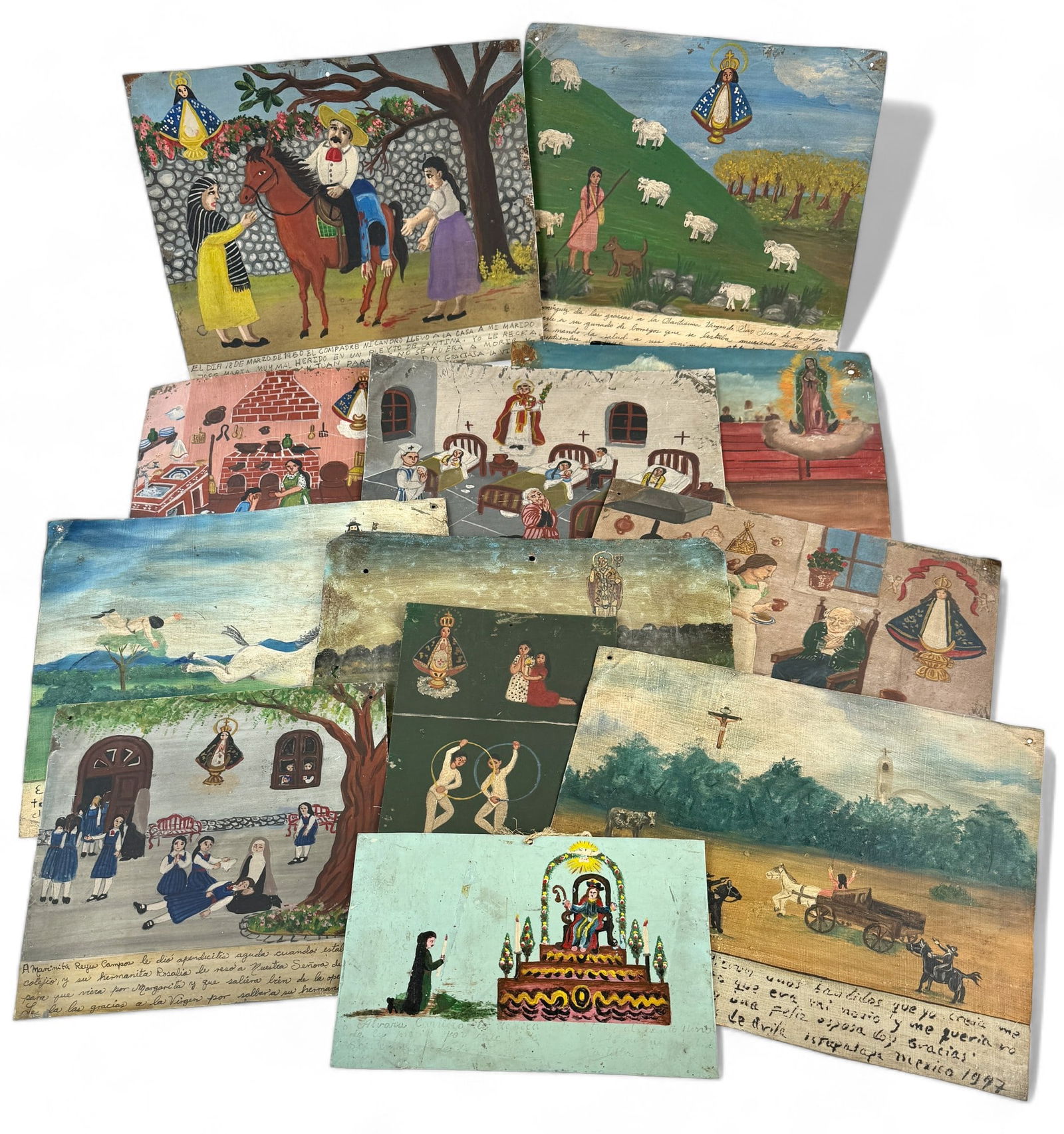 Fine Collection of Mexican Ex Voto Paintings (1 of 13)