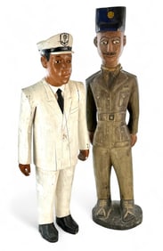 Pair of Baule Colonial Carved Figures