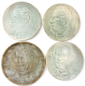 Weller Pottery Presidential Souvenir Plates