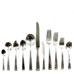 J.S. Co Sterling Flatware Service