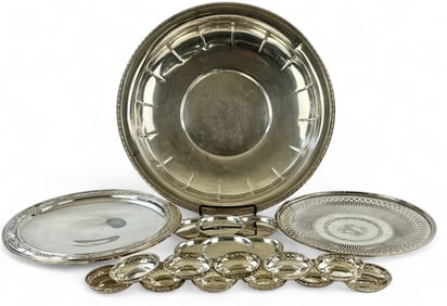 Sterling Trays, Cup Holders, and More